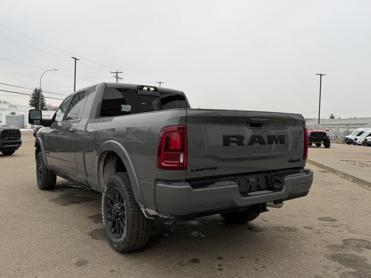 2026 Ram 3500 Limited Night Edition Mega Cab 4x4 l 5th Wheel Prep l Digital Rearview l Sunroof l Level 1 Group Redwater AB