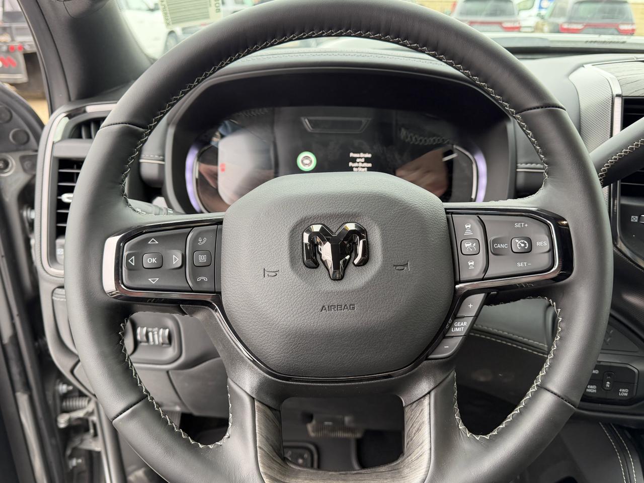 2026 Ram 3500 Limited Night Edition Mega Cab 4x4 l 5th Wheel Prep l Digital Rearview l Sunroof l Level 1 Group Redwater AB