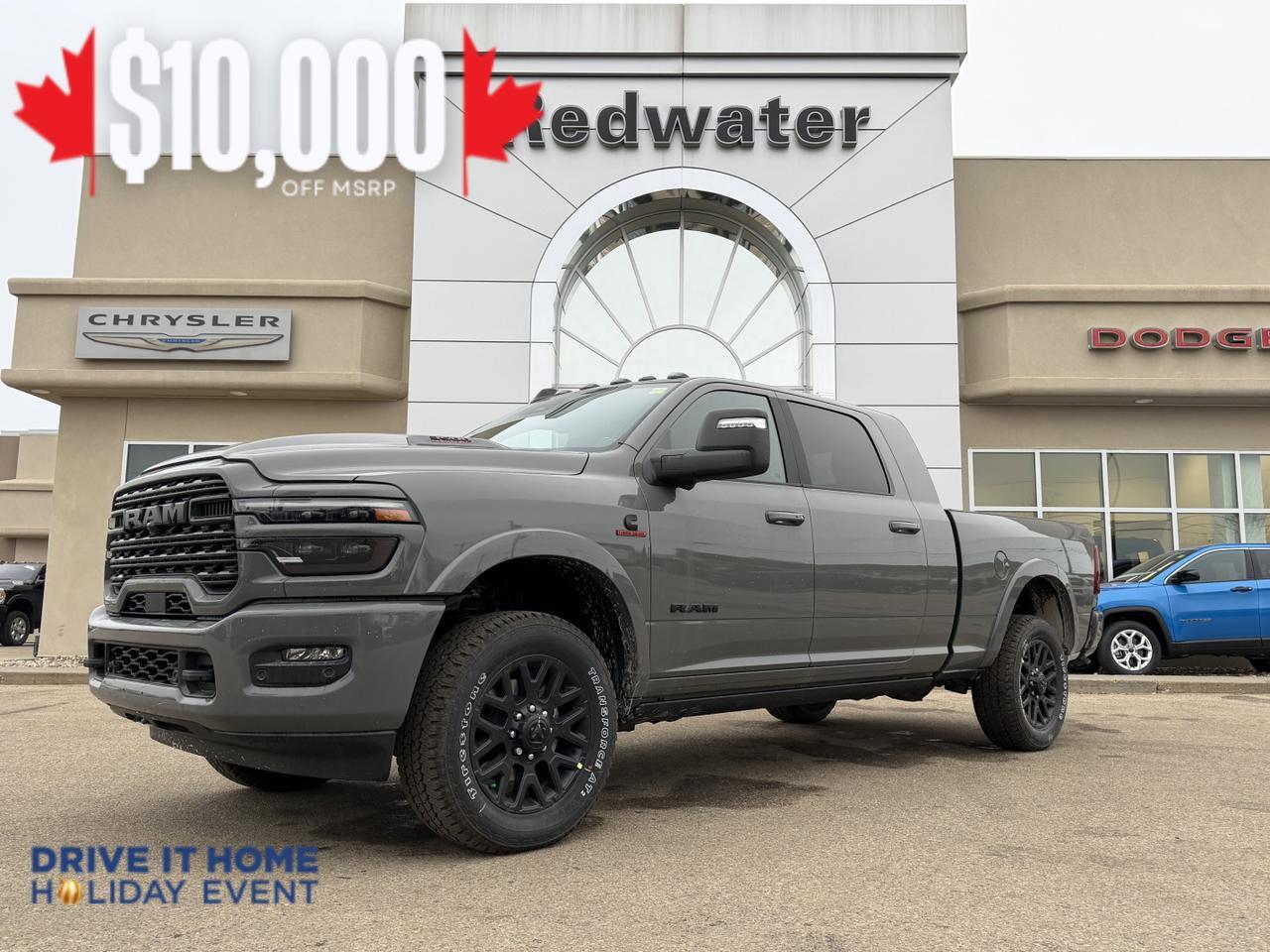2026 Ram 3500 Limited Night Edition Mega Cab 4x4 l 5th Wheel Prep l Digital Rearview l Sunroof l Level 1 Group