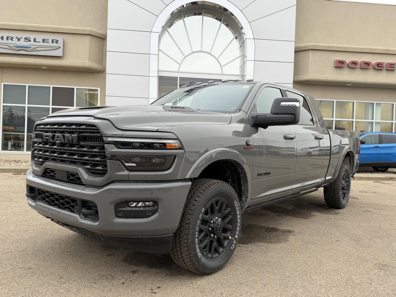 2026 Ram 3500 Limited Night Edition Mega Cab 4x4 l 5th Wheel Prep l Digital Rearview l Sunroof l Level 1 Group Redwater AB