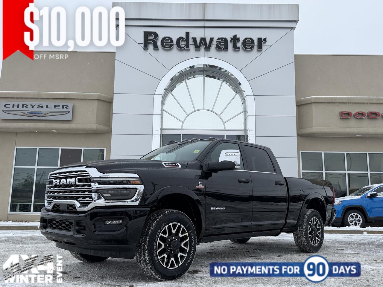 2026 Ram 3500 Longhorn Crew Cab 4x4 | 6.7L Cummins Diesel | Leather | NAV | Remote Start