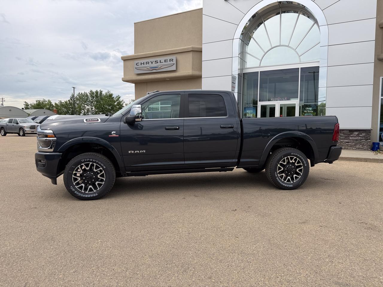 2026 Ram 3500 Longhorn Crew Cab 4x4 | Cummins Diesel | Mountain Brown Bison Interior | Forged Blue Redwater AB