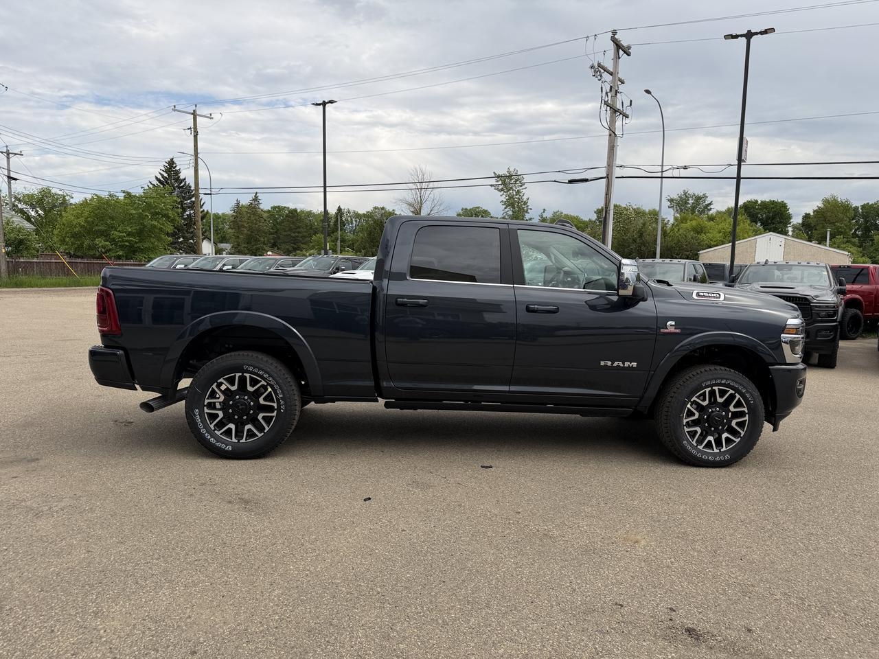 2026 Ram 3500 Longhorn Crew Cab 4x4 | Cummins Diesel | Mountain Brown Bison Interior | Forged Blue Redwater AB