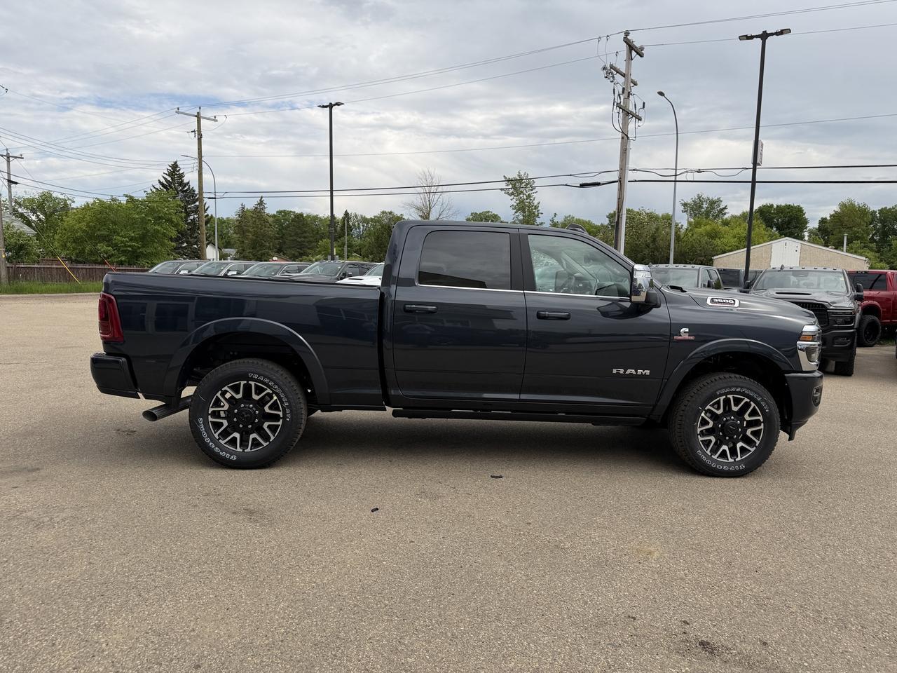 2026 Ram 3500 Longhorn Crew Cab 4x4 | Cummins Diesel | Mountain Brown Bison Interior | Forged Blue Redwater AB