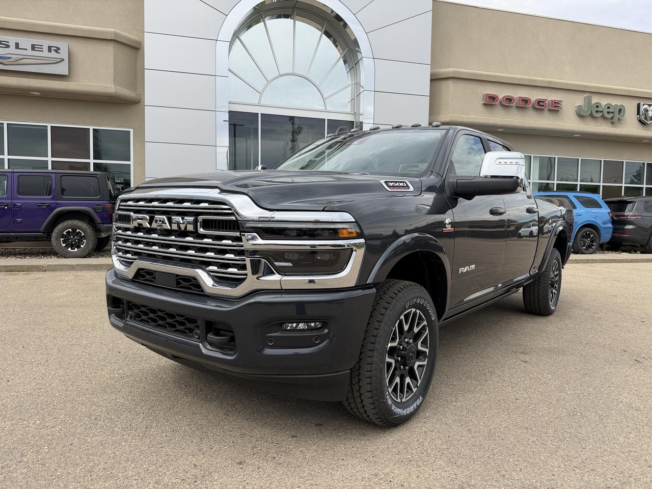 2026 Ram 3500 Longhorn Crew Cab 4x4 | Cummins Diesel | Mountain Brown Bison Interior | Forged Blue Redwater AB