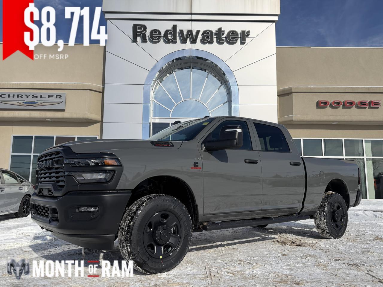 2026 Ram 3500 Tradesman Crew Cab 4x4 | Ceramic Grey | Cummins Turbo Diesel | 4WD | Automatic | Backup Camera