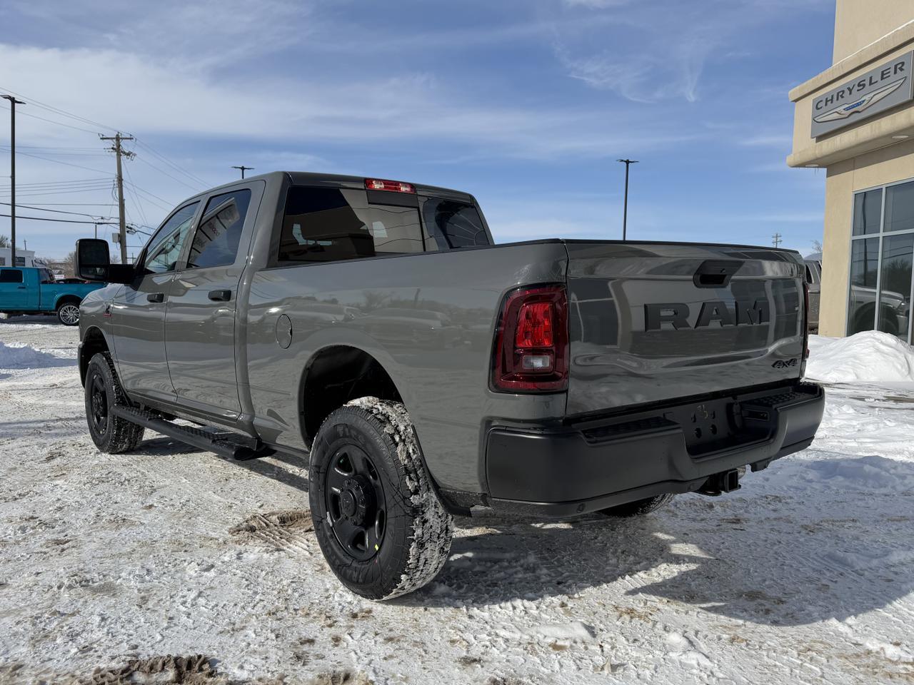 2026 Ram 3500 Tradesman Crew Cab 4x4 | Ceramic Grey | Cummins Turbo Diesel | 4WD | Automatic | Backup Camera Redwater AB