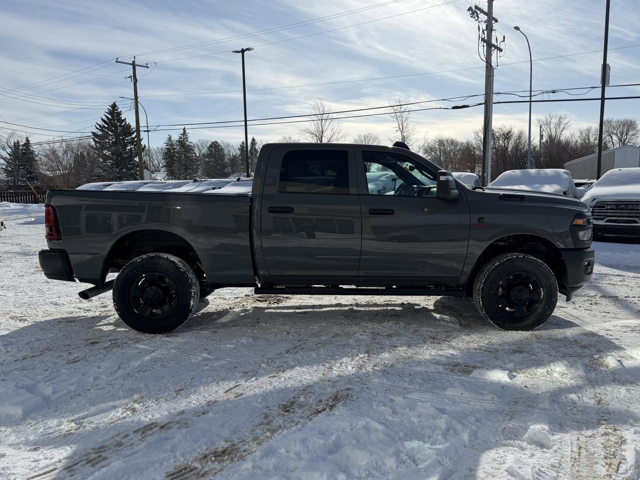 2026 Ram 3500 Tradesman Crew Cab 4x4 | Ceramic Grey | Cummins Turbo Diesel | 4WD | Automatic | Backup Camera Redwater AB