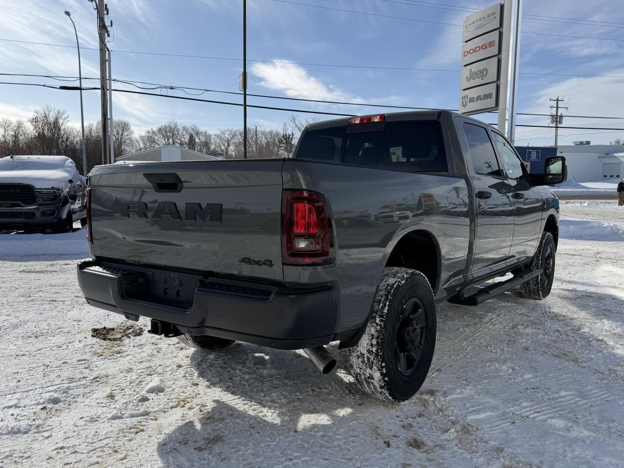 2026 Ram 3500 Tradesman Crew Cab 4x4 | Ceramic Grey | Cummins Turbo Diesel | 4WD | Automatic | Backup Camera Redwater AB