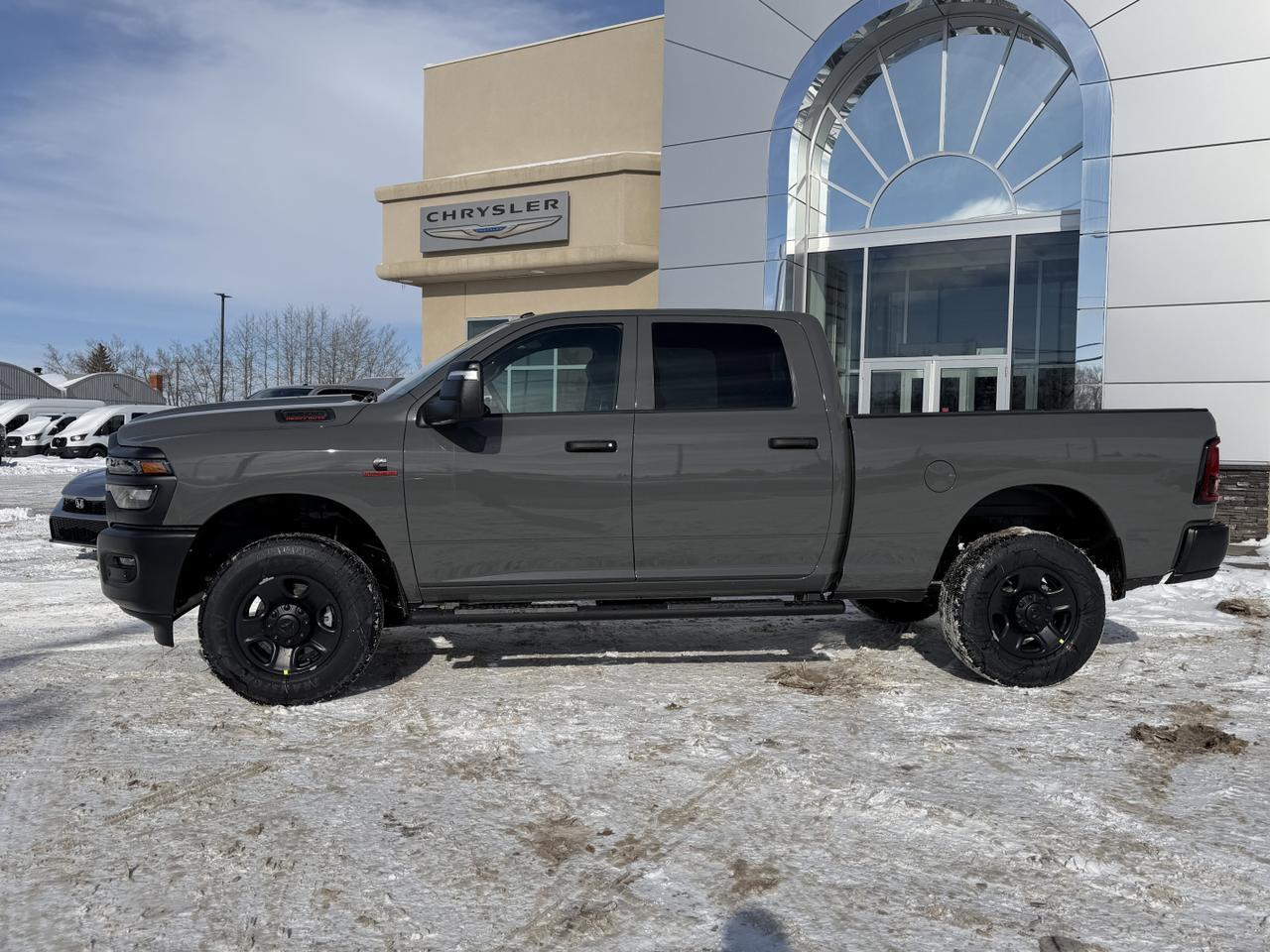 2026 Ram 3500 Tradesman Crew Cab 4x4 | Ceramic Grey | Cummins Turbo Diesel | 4WD | Automatic | Backup Camera Redwater AB