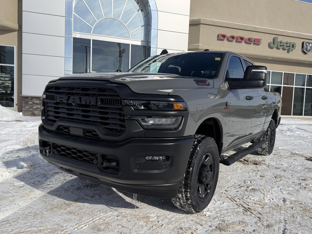 2026 Ram 3500 Tradesman Crew Cab 4x4 | Ceramic Grey | Cummins Turbo Diesel | 4WD | Automatic | Backup Camera Redwater AB