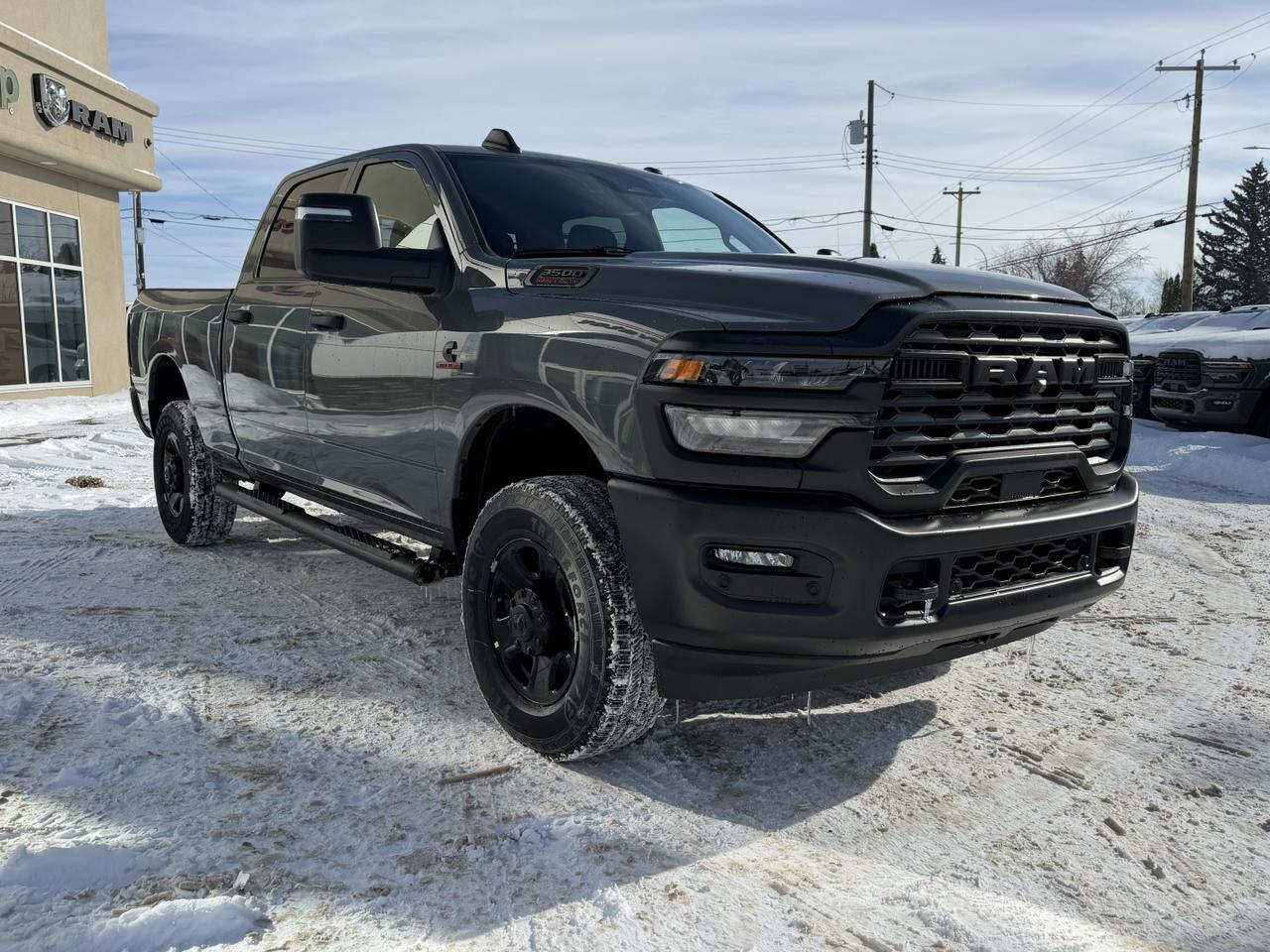 2026 Ram 3500 Tradesman Crew Cab 4x4 | Ceramic Grey | Cummins Turbo Diesel | 4WD | Automatic | Backup Camera Redwater AB