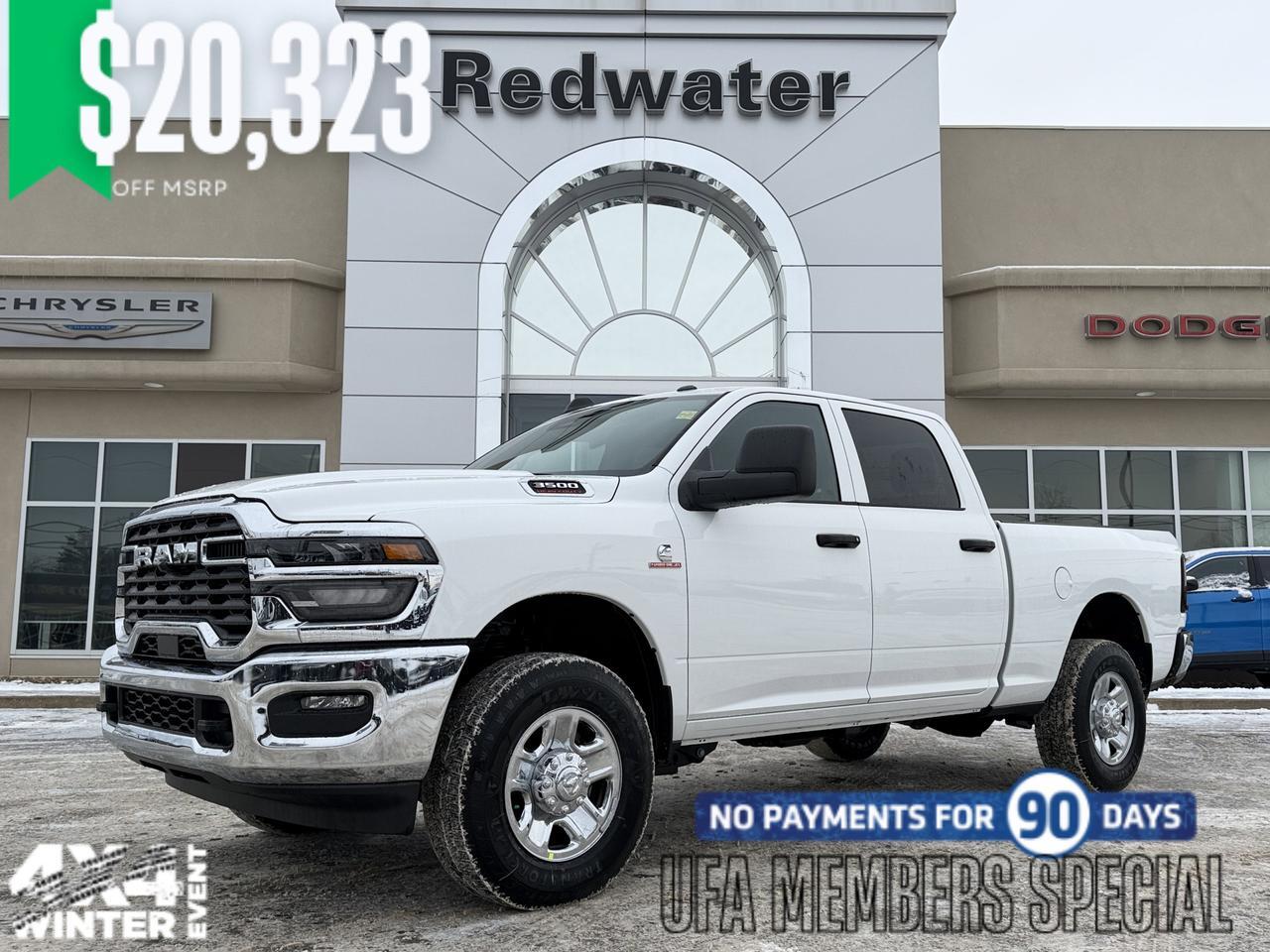 2026 Ram 3500 Tradesman Crew Cab 4x4 | Cummins Diesel | Front Bench | Backup Camera | Towing