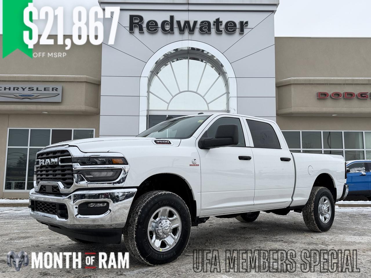2026 Ram 3500 Tradesman Crew Cab 4x4 | Cummins Diesel | Front Bench | Backup Camera | Towing