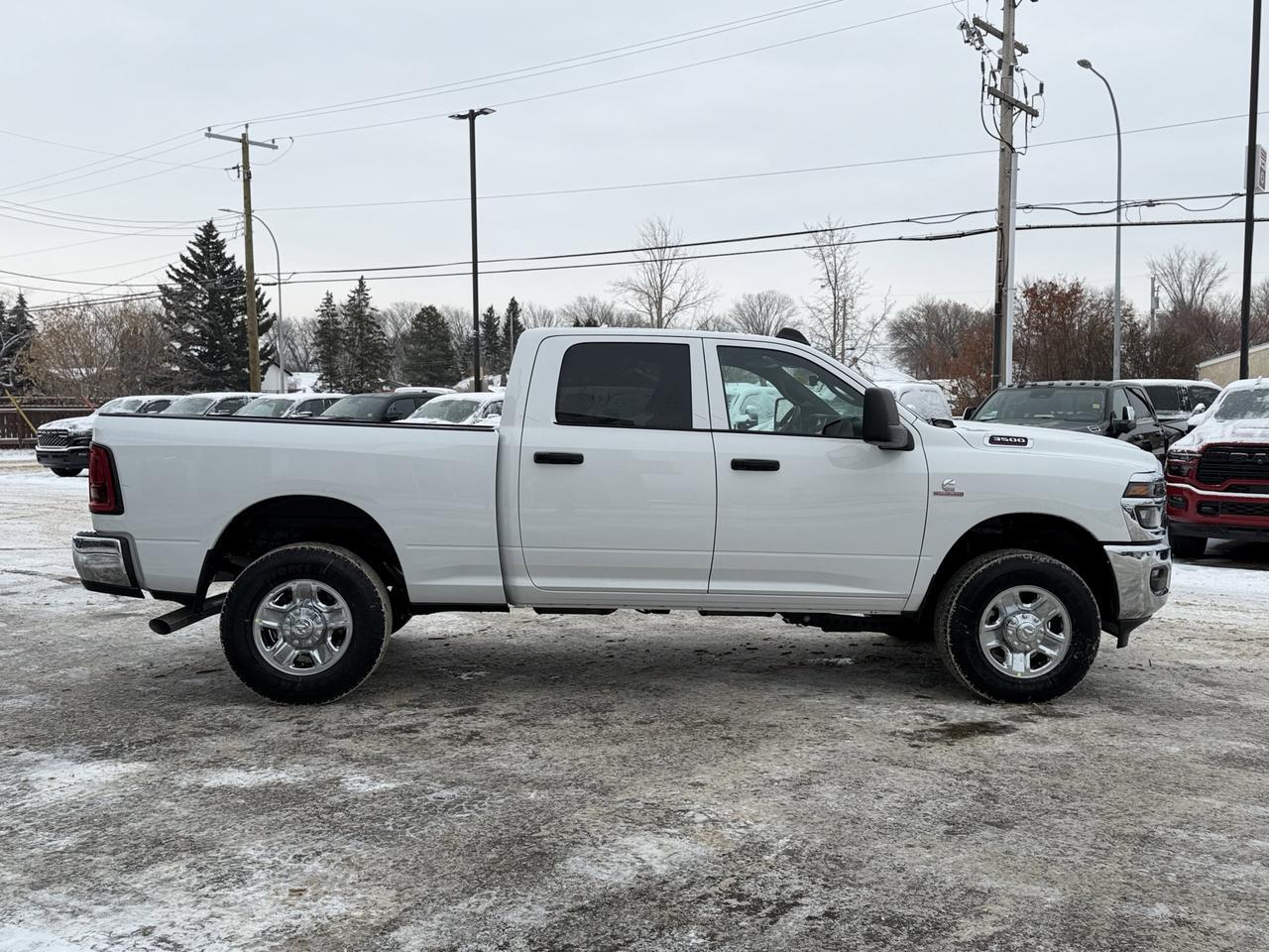 2026 Ram 3500 Tradesman Crew Cab 4x4 | Cummins Diesel | Front Bench | Backup Camera | Towing Redwater AB
