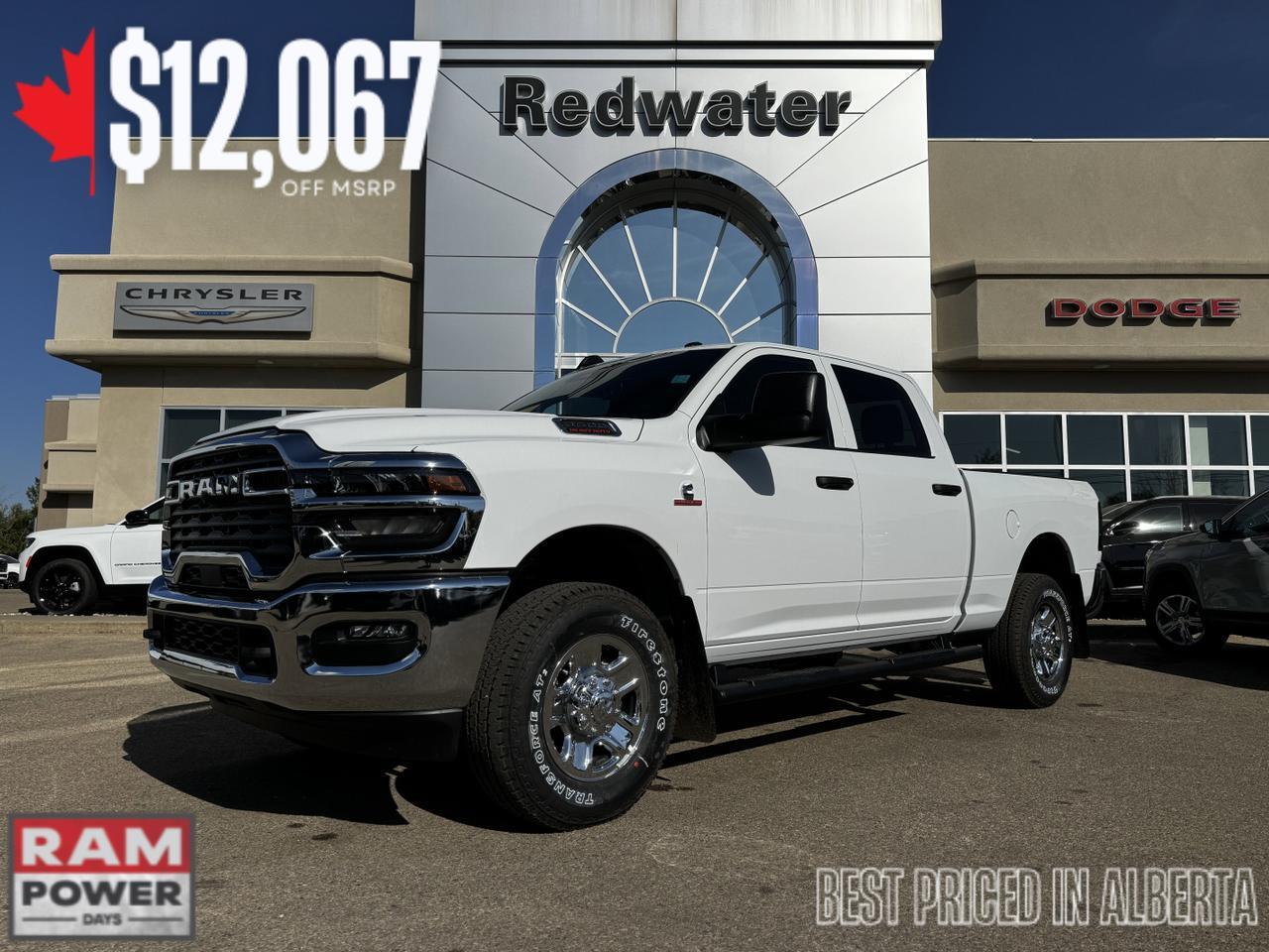 2026 Ram 3500 Tradesman Crew Cab 4x4 | Cummins Diesel | Front Bench | Towing Prep | Chrome