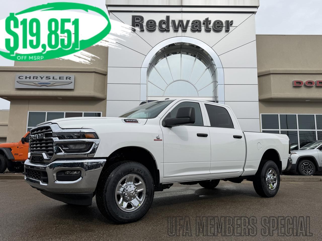 2026 Ram 3500 Tradesman Crew Cab 4x4 | Cummins Diesel | HD Towing | Front Bench | Backup Camera