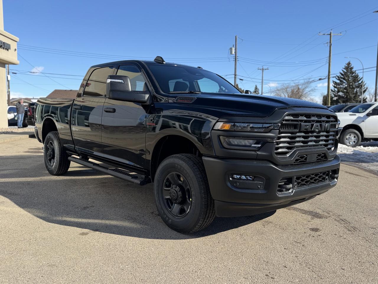 2026 Ram 3500 Tradesman Crew Cab 4x4 | HO Turbo Diesel | 5th Wheel | NAV | Rearview Camera | HD Towing Redwater AB