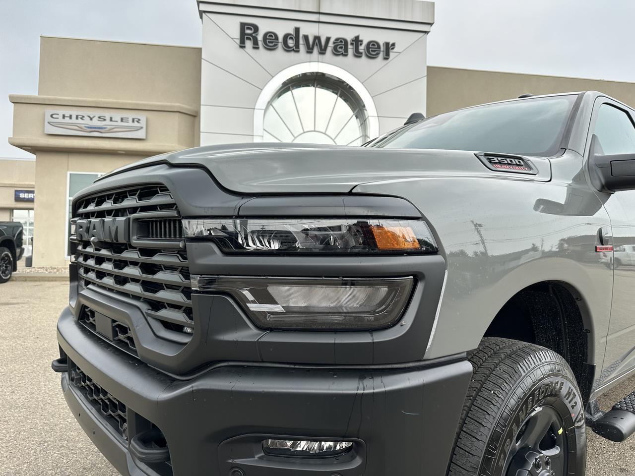 2026 Ram 3500 Tradesman Crew Cab 4x4 | Turbo Diesel | Ceramic Grey | NAV | 12IN Display | Towing Ready Redwater AB