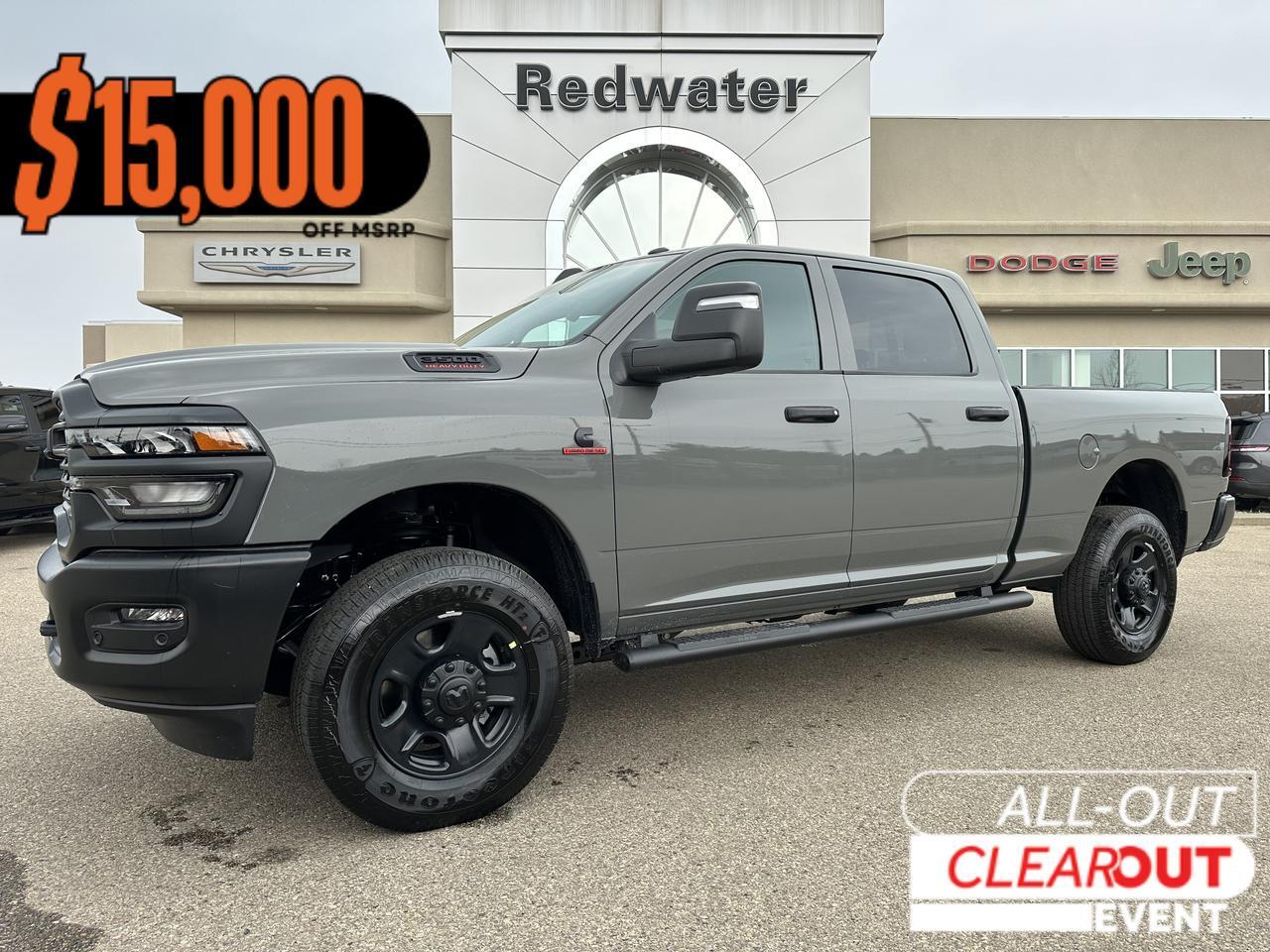 2026 Ram 3500 Tradesman Crew Cab 4x4 | Turbo Diesel | Ceramic Grey | NAV | 12IN Display | Towing Ready