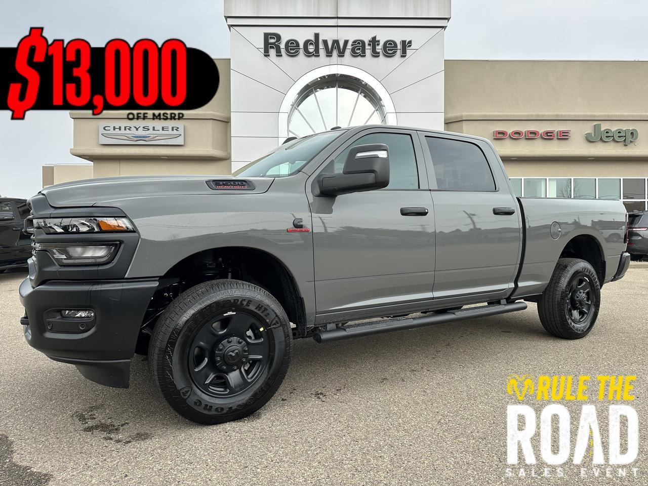 2026 Ram 3500 Tradesman Crew Cab 4x4 | Turbo Diesel | Ceramic Grey | NAV | 12IN Display | Towing Ready