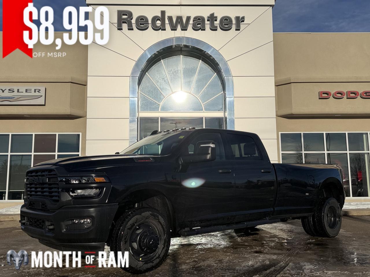 2026 Ram 3500 Tradesman Crew Cab 4x4 Dually | 6.7L HO Cummins Diesel | 8' Box | Max Tow Package | Uconnect 5 NAV