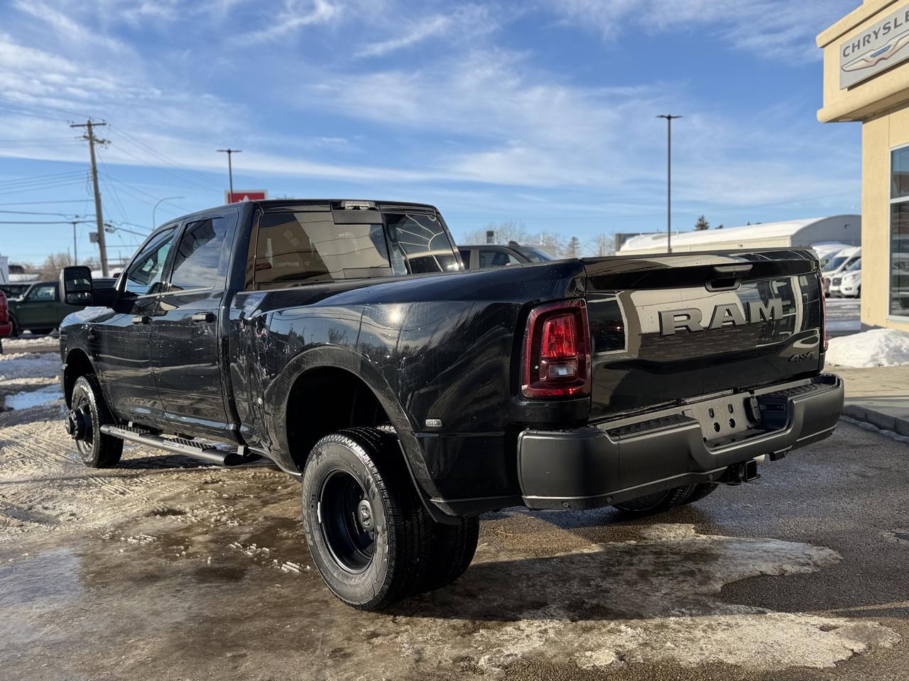 2026 Ram 3500 Tradesman Crew Cab 4x4 Dually | 6.7L HO Cummins Diesel | 8' Box | Max Tow Package | Uconnect 5 NAV Redwater AB