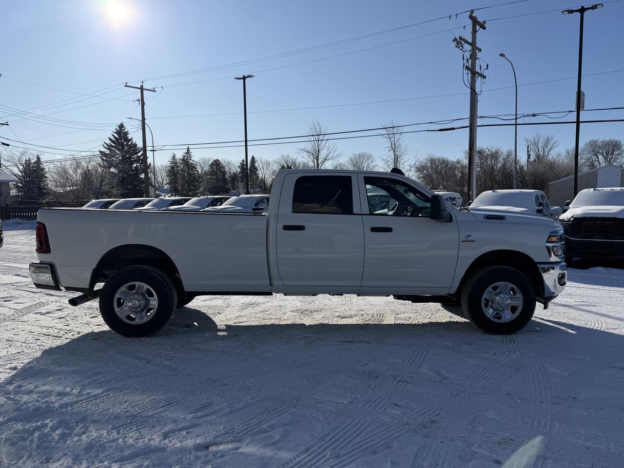 2026 Ram 3500 Tradesman Crew Cab 4x4 Long Box| Cummins Diesel | 12IN Touchscreen | NAV | Backup Camera | HD Towing Redwater AB