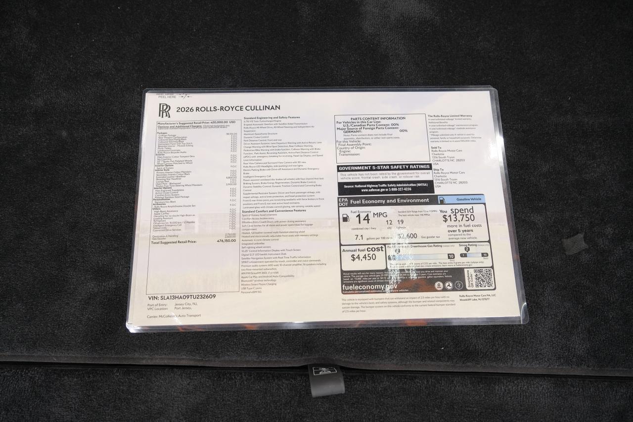 2026 Rolls-Royce Cullinan Miami FL