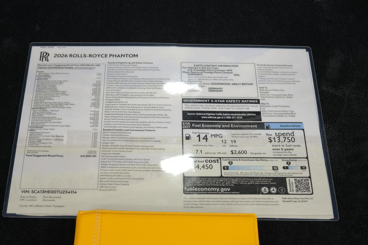 2026 Rolls-Royce Phantom Mansory Mansory Miami FL