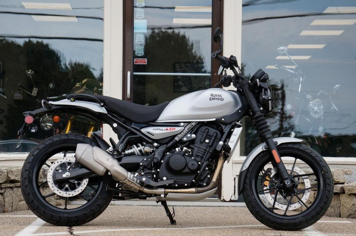2026 Royal Enfield Guerilla 450 Smoke Silver Launch Edition Boston MA