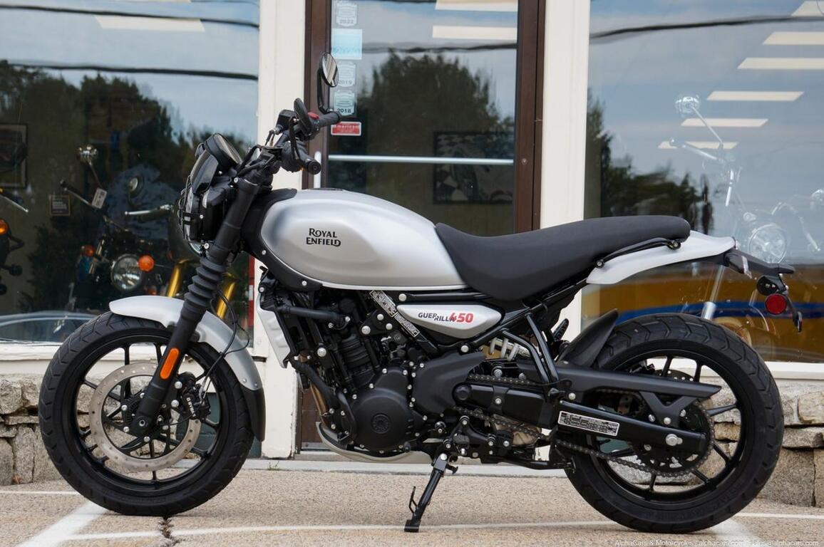 2026 Royal Enfield Guerrilla 450 Smoke Silver Launch Edition Boston MA