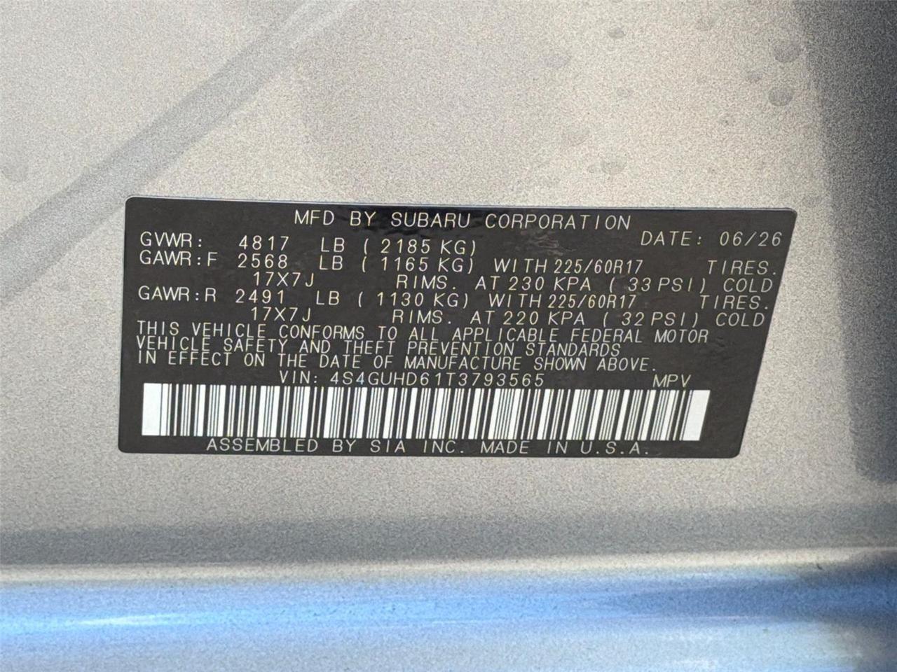 2026 SUBARU No Model Hagerstown MD