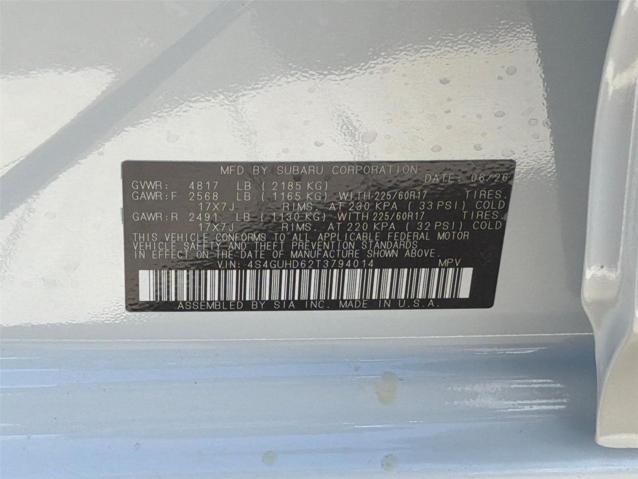 2026 SUBARU No Model Hagerstown MD