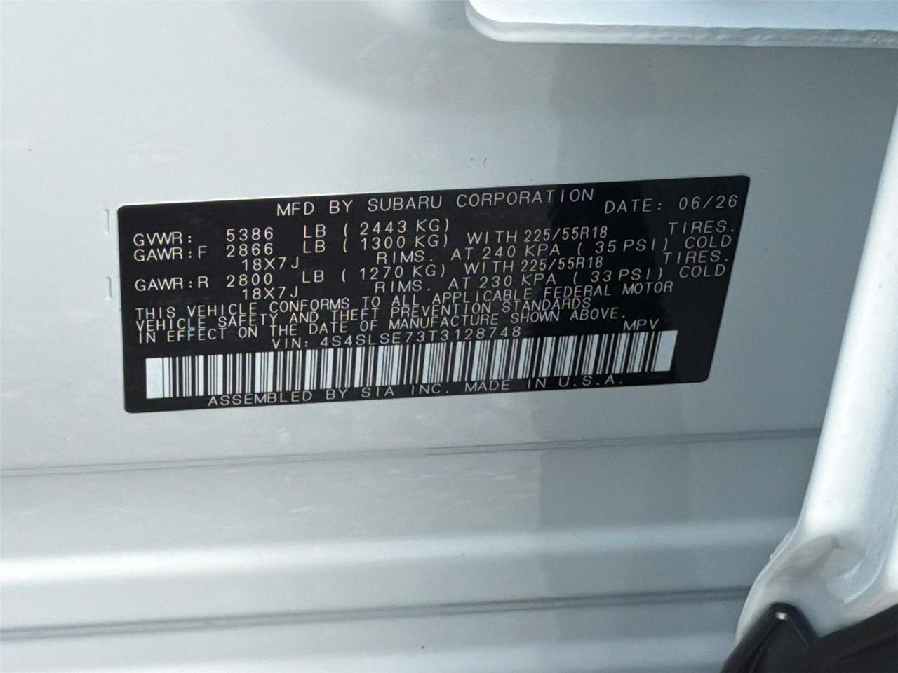 2026 SUBARU No Model Hagerstown MD
