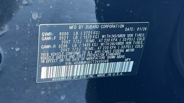 2026 Subaru ASCENT Limited 7-Passenger Fredericksburg VA