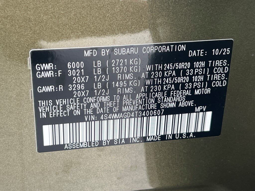 2026 Subaru ASCENT Limited 7-Passenger Springfield VA