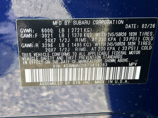 2026 Subaru ASCENT Limited 7-Passenger Springfield VA