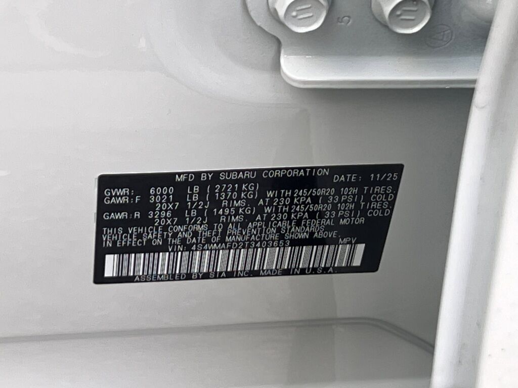 2026 Subaru ASCENT Limited 8-Passenger Hagerstown MD