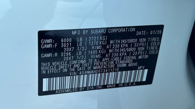 2026 Subaru ASCENT Limited Bronze Edition 7-Passenger Fredericksburg VA