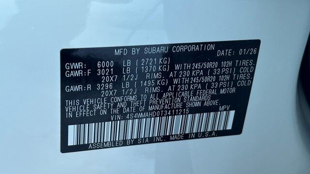 2026 Subaru ASCENT Limited Bronze Edition 7-Passenger Fredericksburg VA