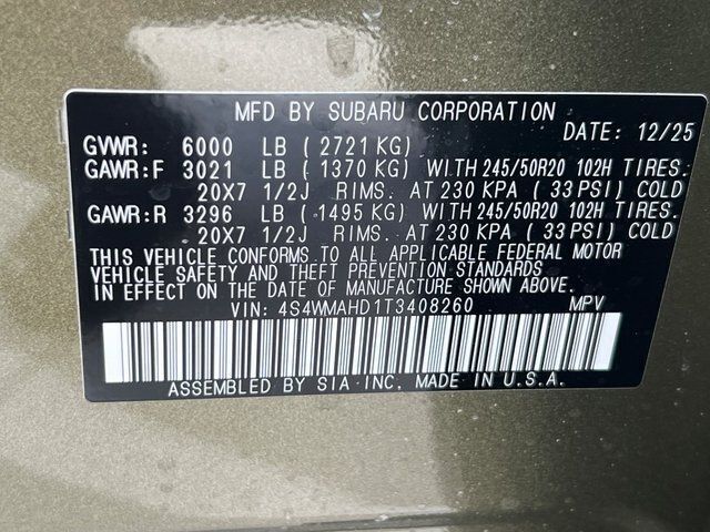 2026 Subaru ASCENT Limited Bronze Edition 7-Passenger Springfield VA