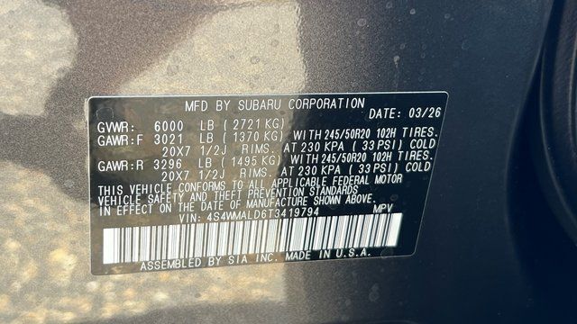 2026 Subaru ASCENT Onyx Edition Touring 7-Passenger Fredericksburg VA