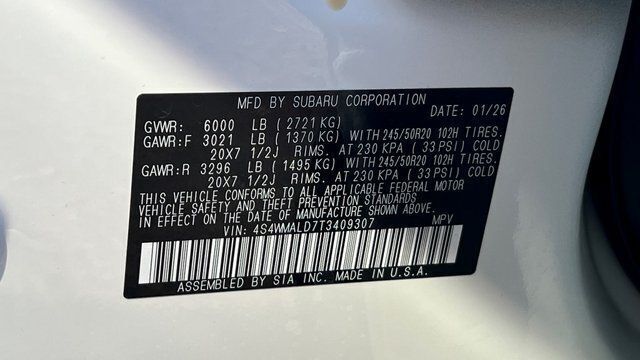 2026 Subaru ASCENT Onyx Edition Touring 7-Passenger Fredericksburg VA