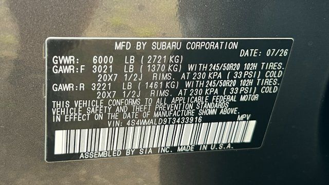 2026 Subaru ASCENT Onyx Edition Touring 7-Passenger Fredericksburg VA