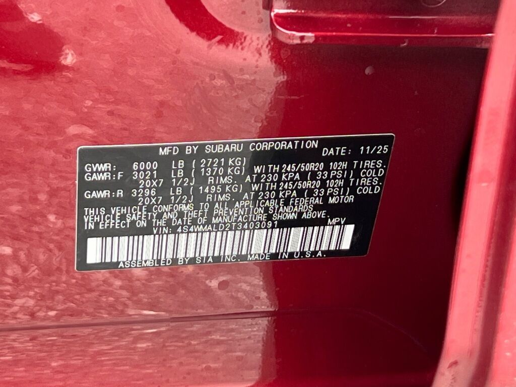 2026 Subaru ASCENT Onyx Edition Touring 7-Passenger Hagerstown MD