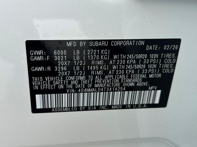 2026 Subaru ASCENT Onyx Edition Touring 7-Passenger Springfield VA