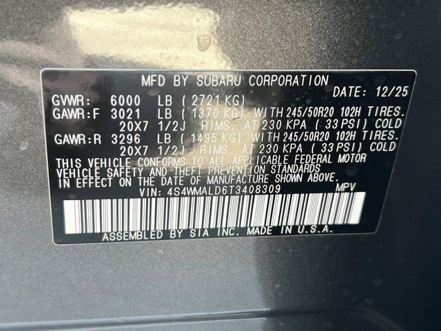 2026 Subaru ASCENT Onyx Edition Touring 7-Passenger Springfield VA