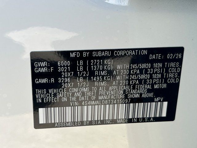 2026 Subaru ASCENT Onyx Edition Touring 7-Passenger Springfield VA