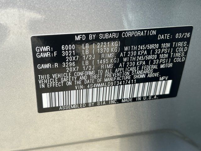 2026 Subaru ASCENT Onyx Edition Touring 7-Passenger Springfield VA